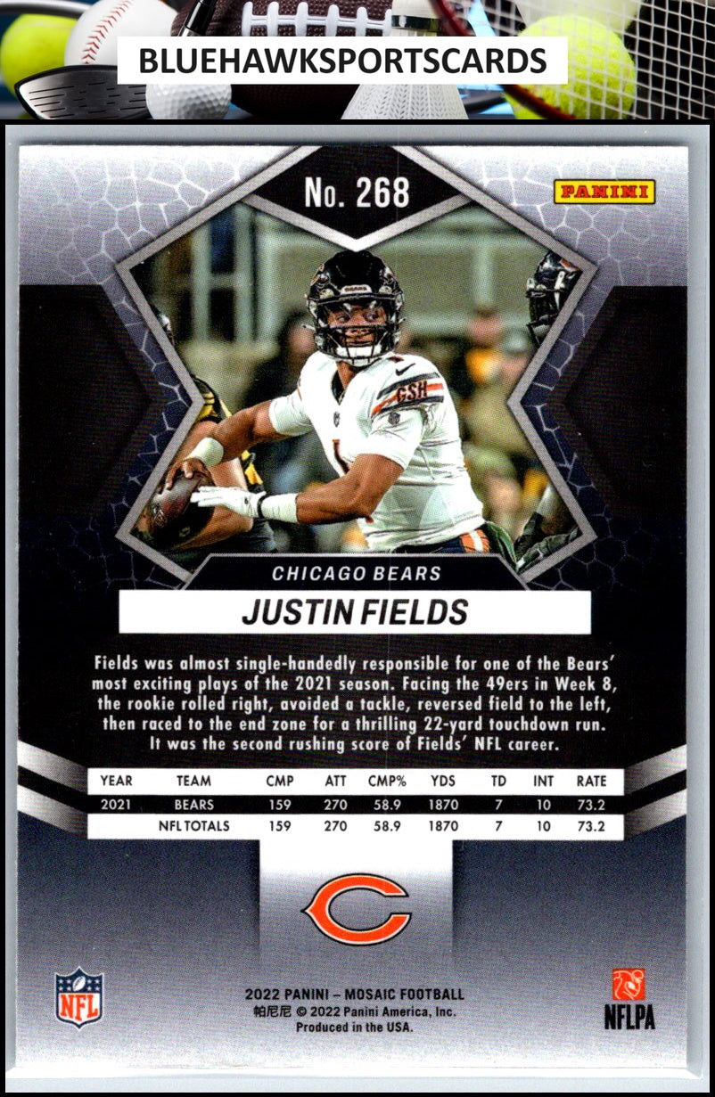 2022 Panini Mosaic #268 Justin Fields