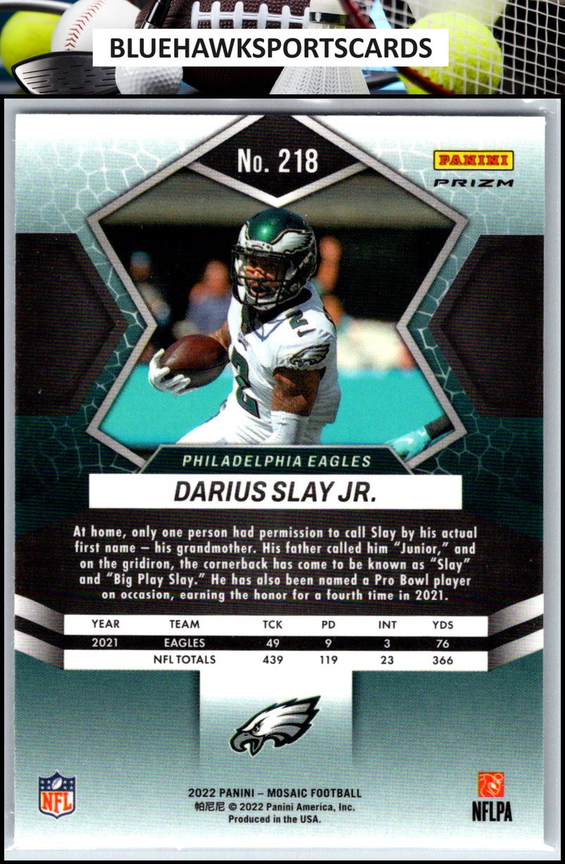 2022 Panini Mosaic #218 Darius Slay Jr. Mosaic
