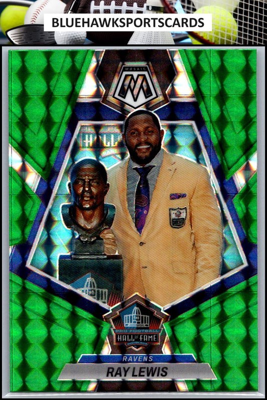 2023 Panini Mosaic #273 Ray Lewis Green Mosaic