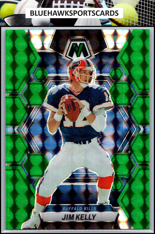 2023 Panini Mosaic #26 Jim Kelly Green Mosaic