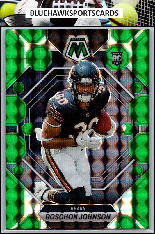 2023 Panini Mosaic #359 Roschon Johnson Green Mosaic