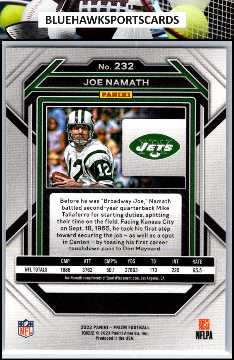 2022 Panini Prizm #232 Joe Namath