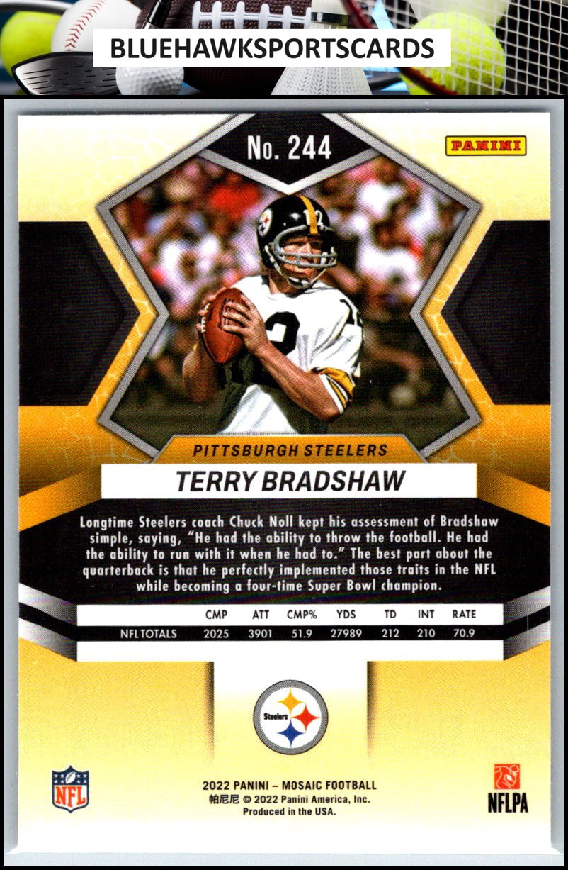 2022 Panini Mosaic #244 Terry Bradshaw