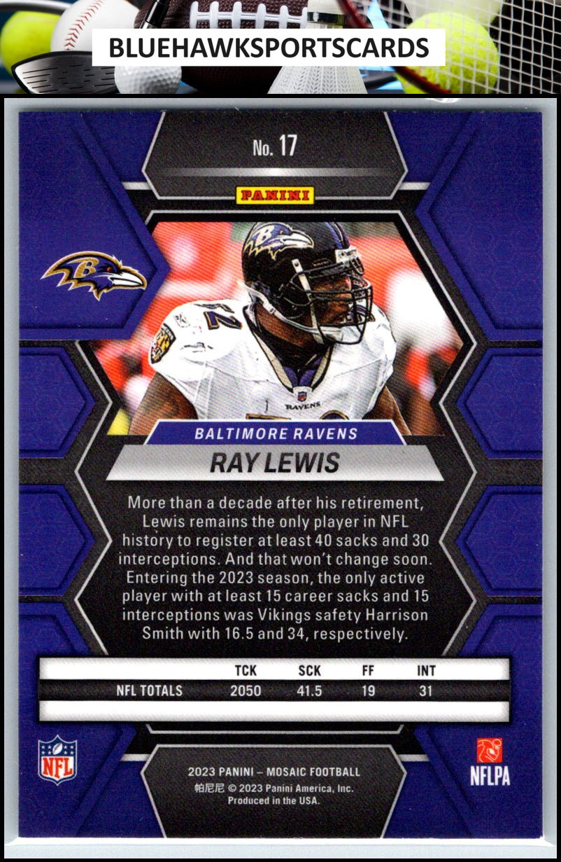 2023 Panini Mosaic #17 Ray Lewis