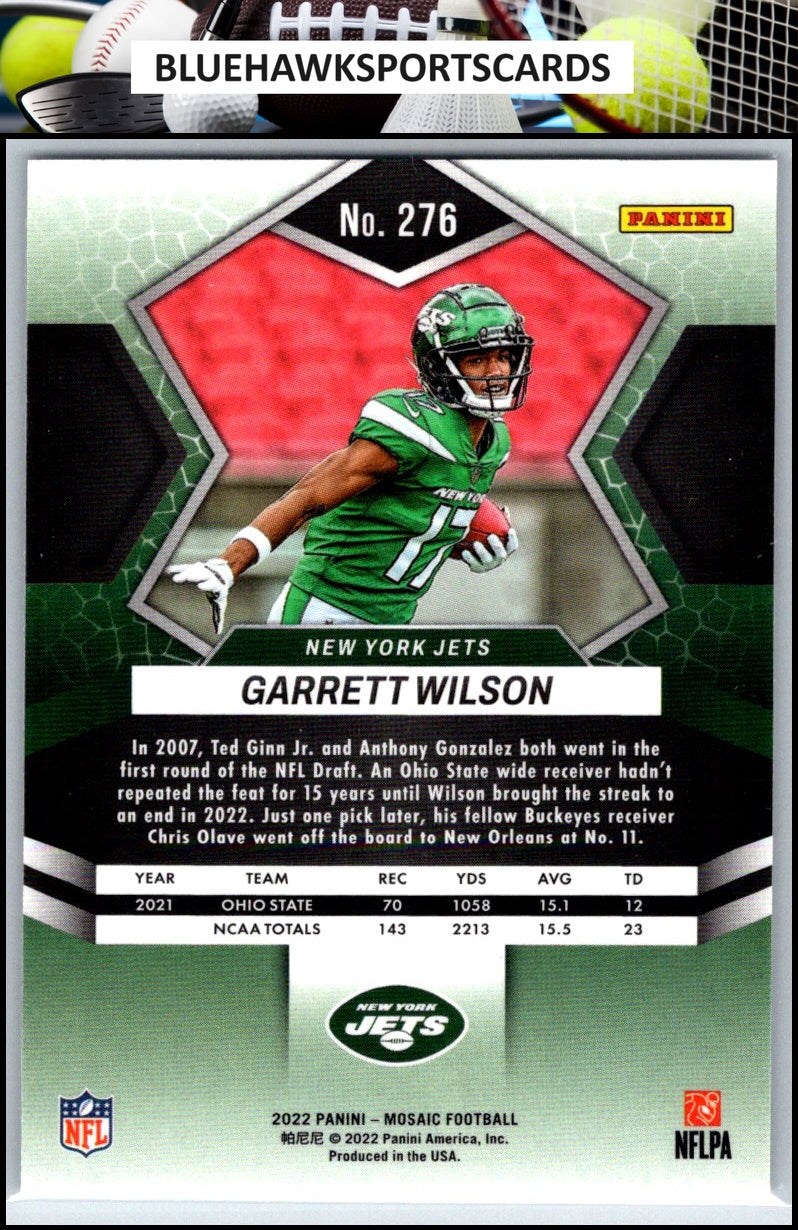 2022 Panini Mosaic #276 Garrett Wilson