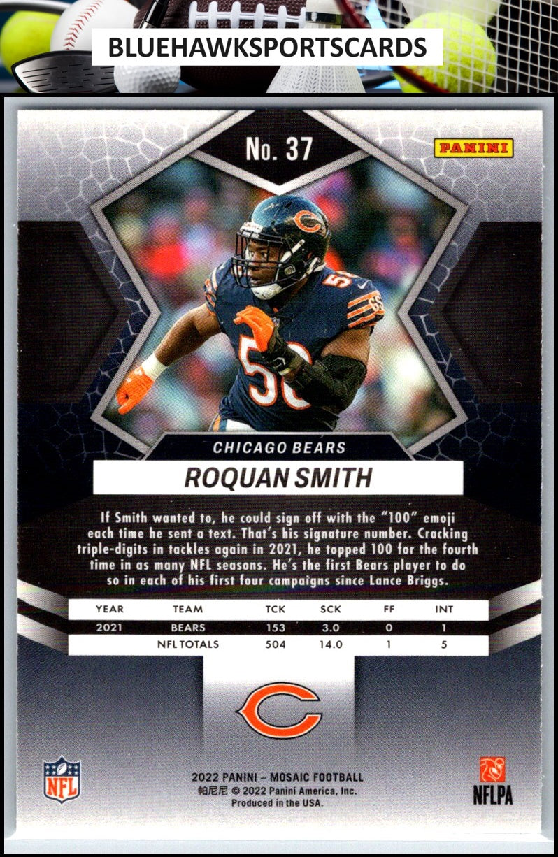 2022 Panini Mosaic #37 Roquan Smith