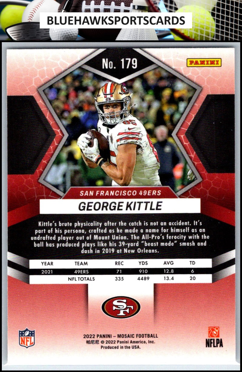 2022 Panini Mosaic #179 George Kittle