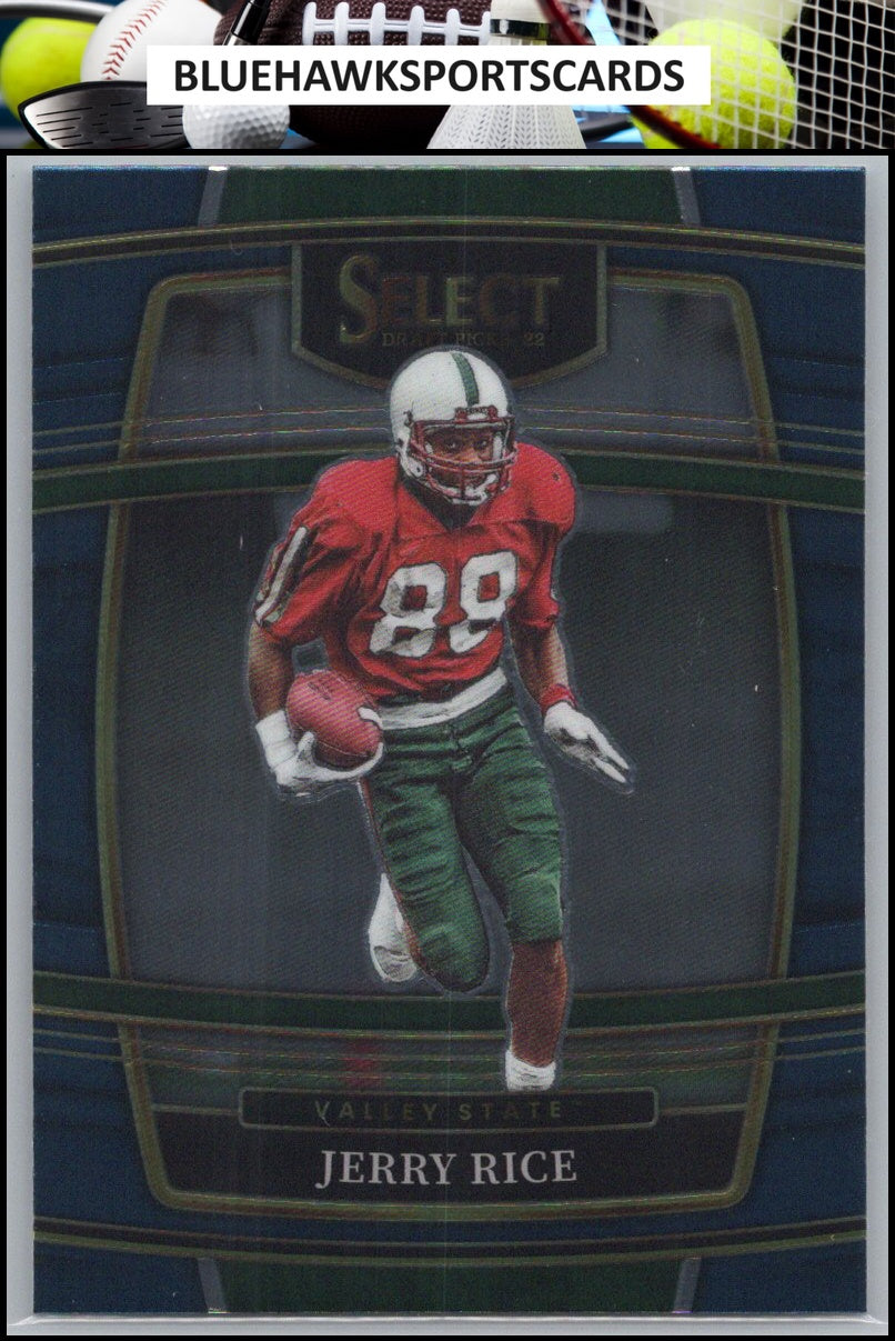 2022 Panini Select Draft Picks #53 Jerry Rice Blue (Retail Base)