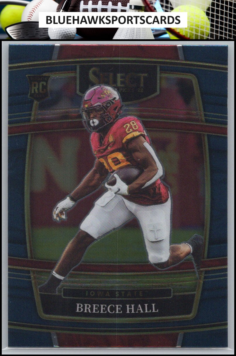 2022 Panini Select Draft Picks #12 Breece Hall Blue (Retail Base)