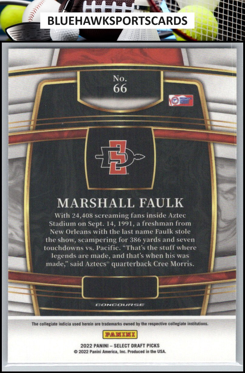2022 Panini Select Draft Picks #66 Marshall Faulk Blue (Retail Base)