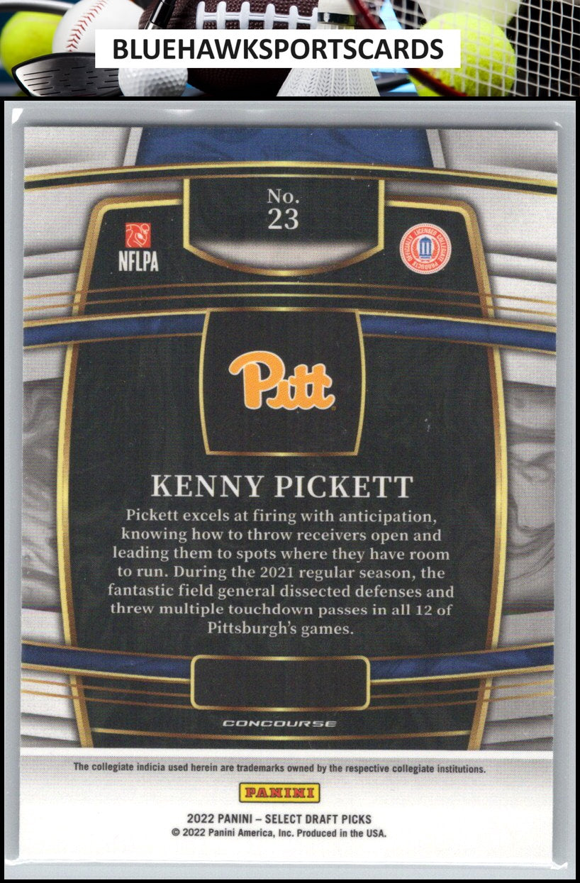 2022 Panini Select Draft Picks #23 Kenny Pickett Blue (Retail Base)
