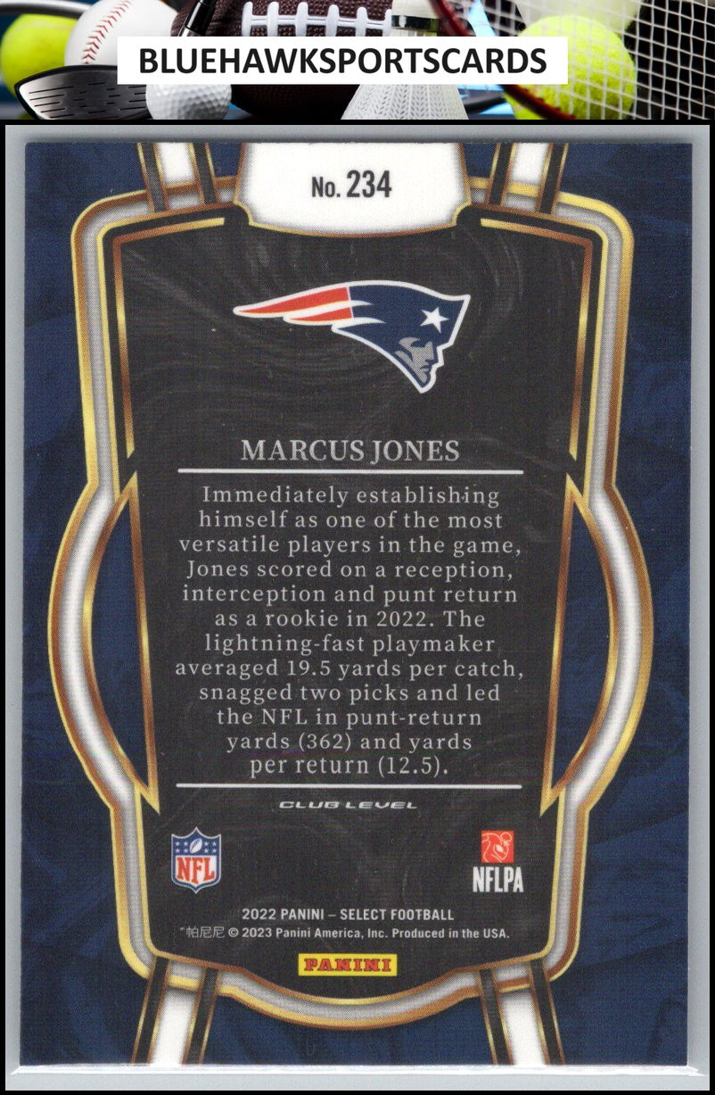2022 Panini Select #234 Marcus Jones