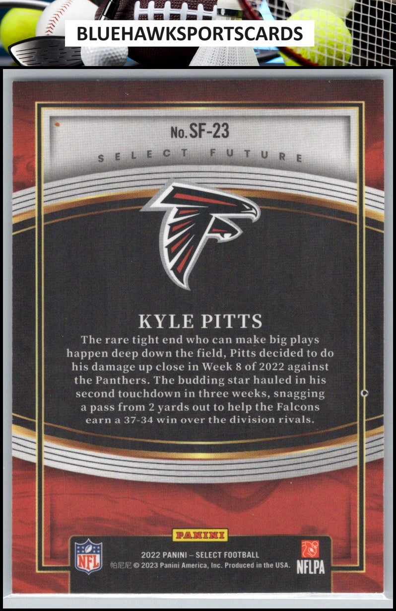 2022 Panini Select #SF-23 Kyle Pitts Select Future