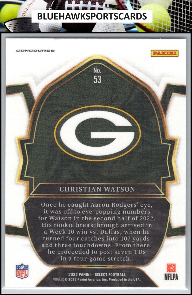 2022 Panini Select #53 Christian Watson
