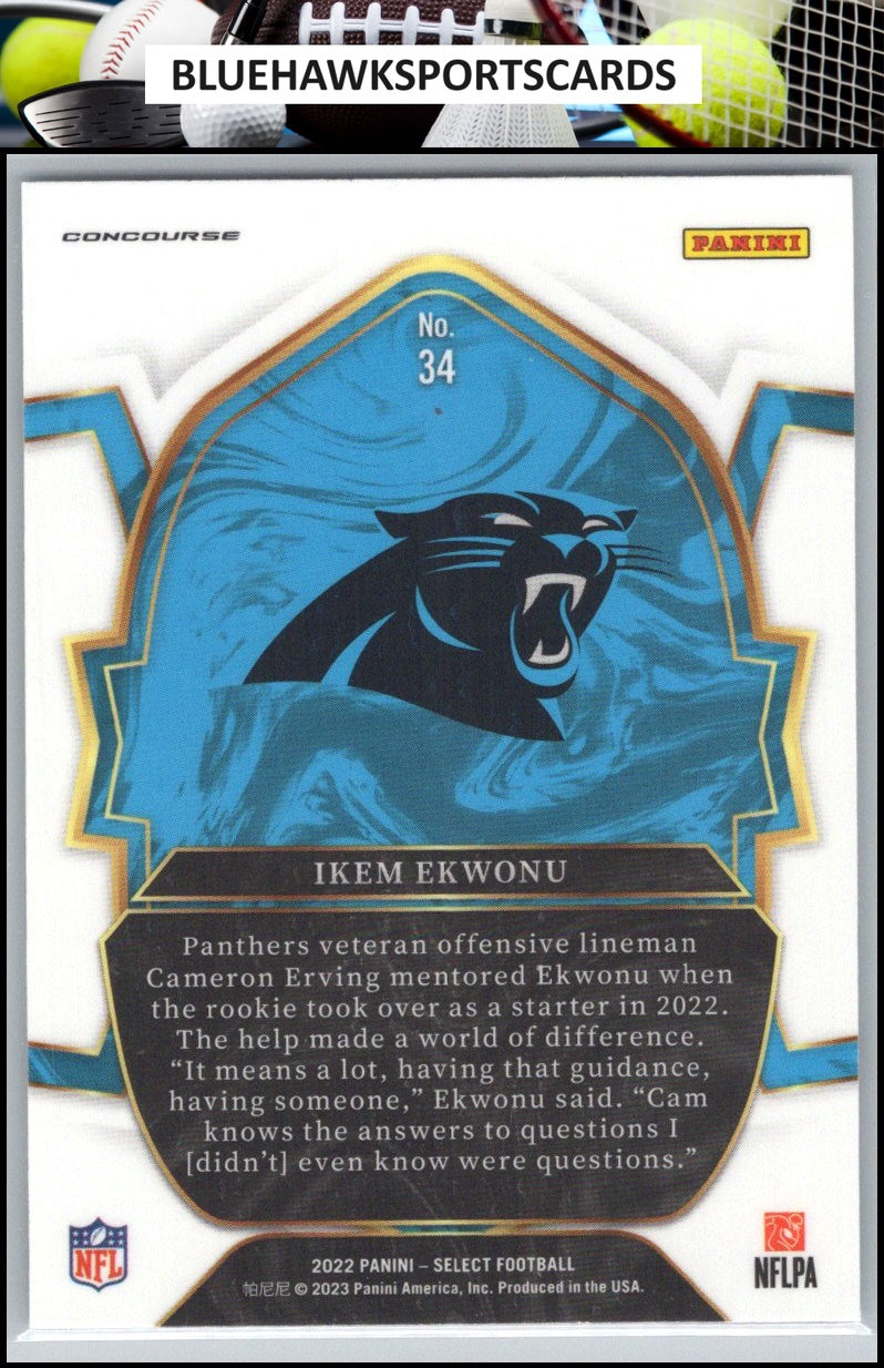 2022 Panini Select #34 Ikem Ekwonu