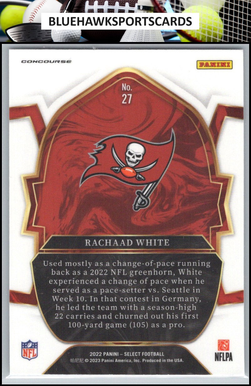 2022 Panini Select #27 Rachaad White