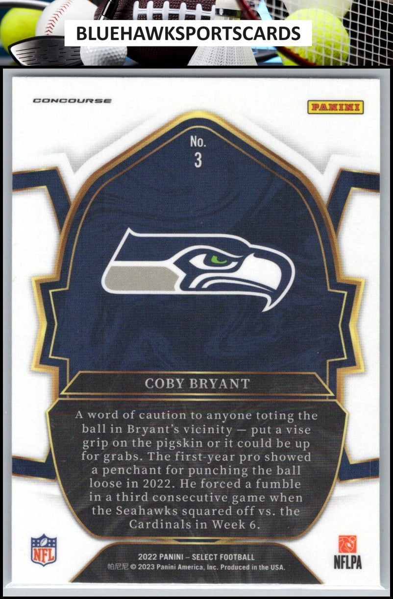 2022 Panini Select #3 Coby Bryant