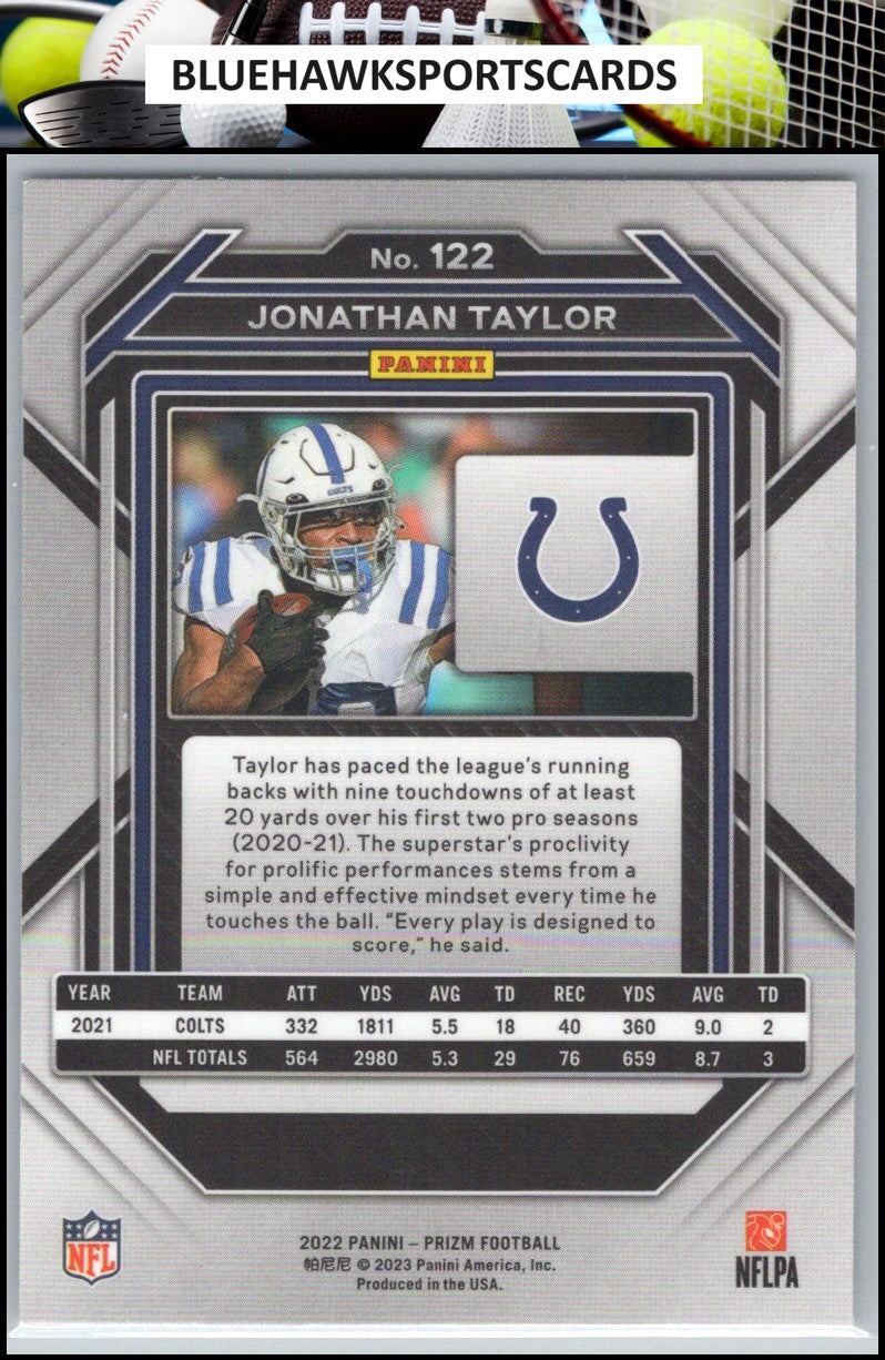 2022 Panini Prizm #122 Jonathan Taylor