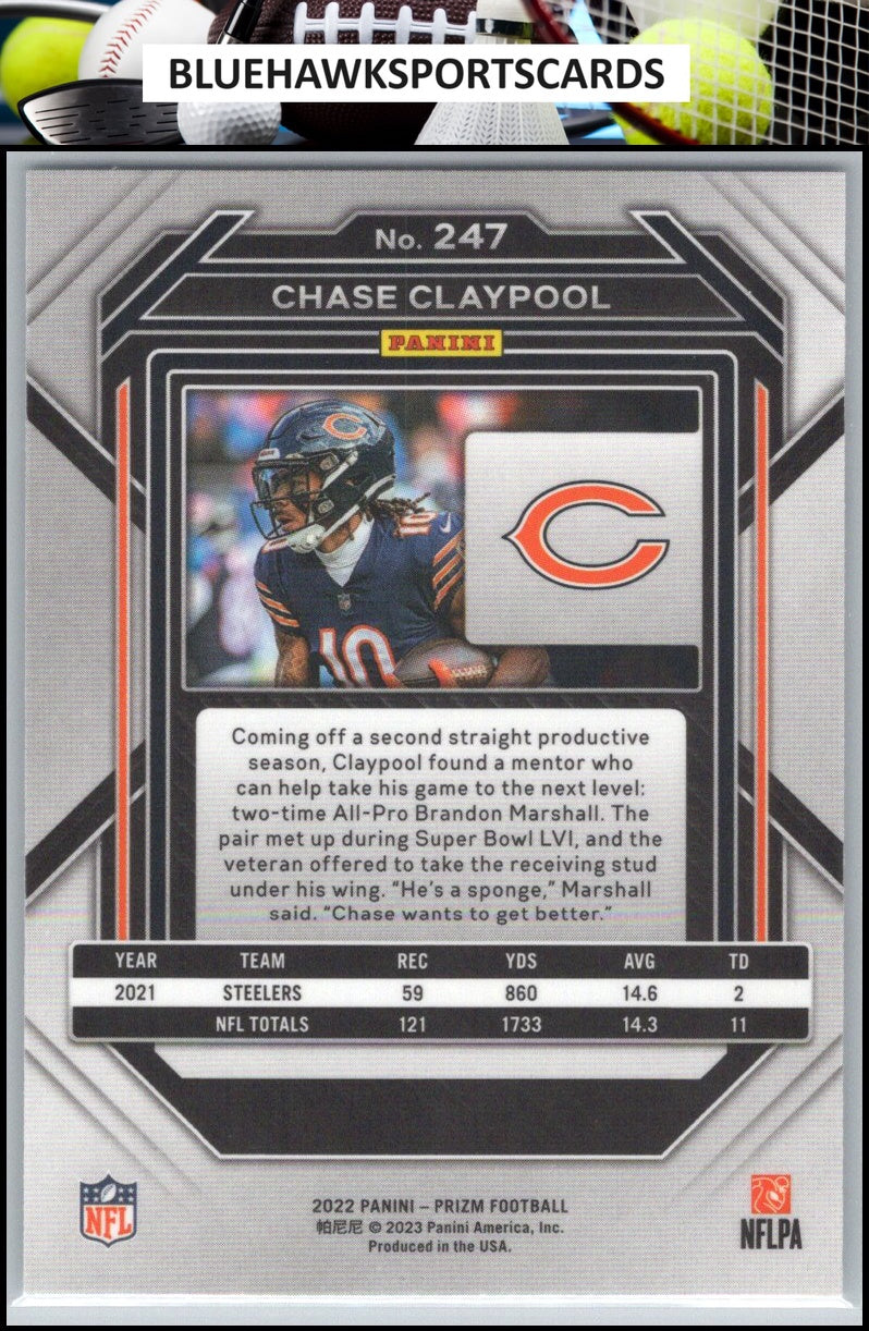 2022 Panini Prizm #247 Chase Claypool