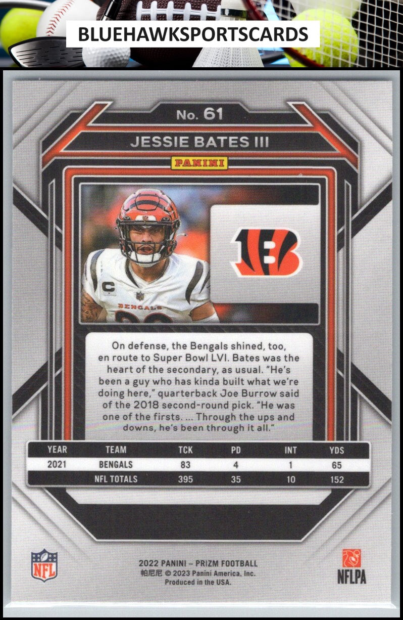 2022 Panini Prizm #61 Jessie Bates III