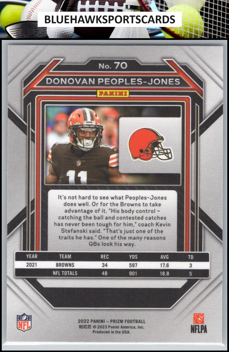 2022 Panini Prizm #70 Donovan Peoples-Jones
