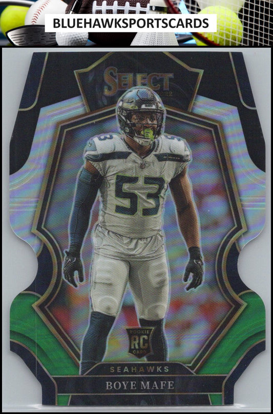 2022 Panini Select #191 Boye Mafe Black and Green Prizm Die Cut