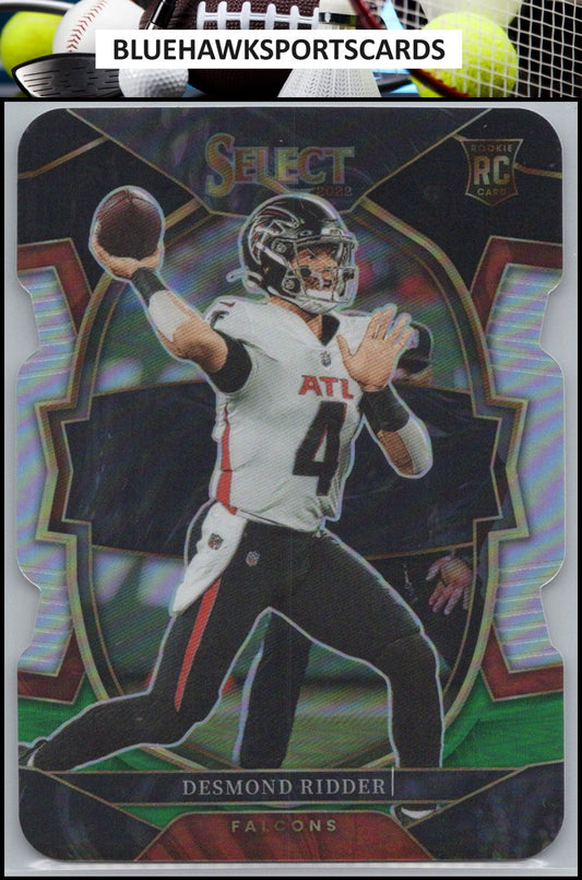2022 Panini Select #36 Desmond Ridder Black and Green Prizm Die Cut