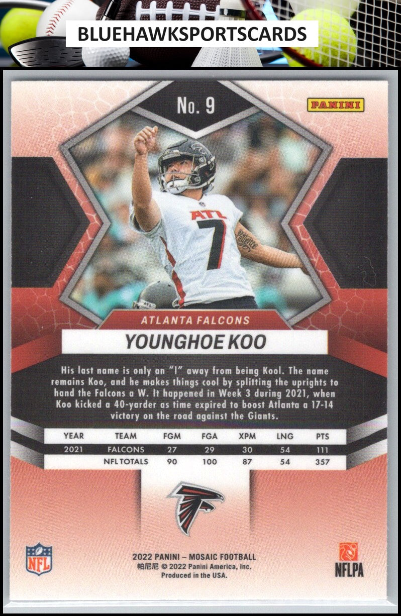 2022 Panini Mosaic #9 Younghoe Koo