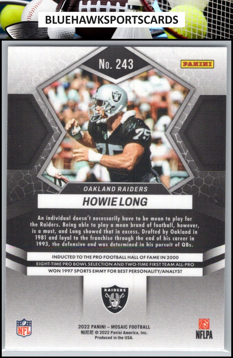 2022 Panini Mosaic #243 Howie Long