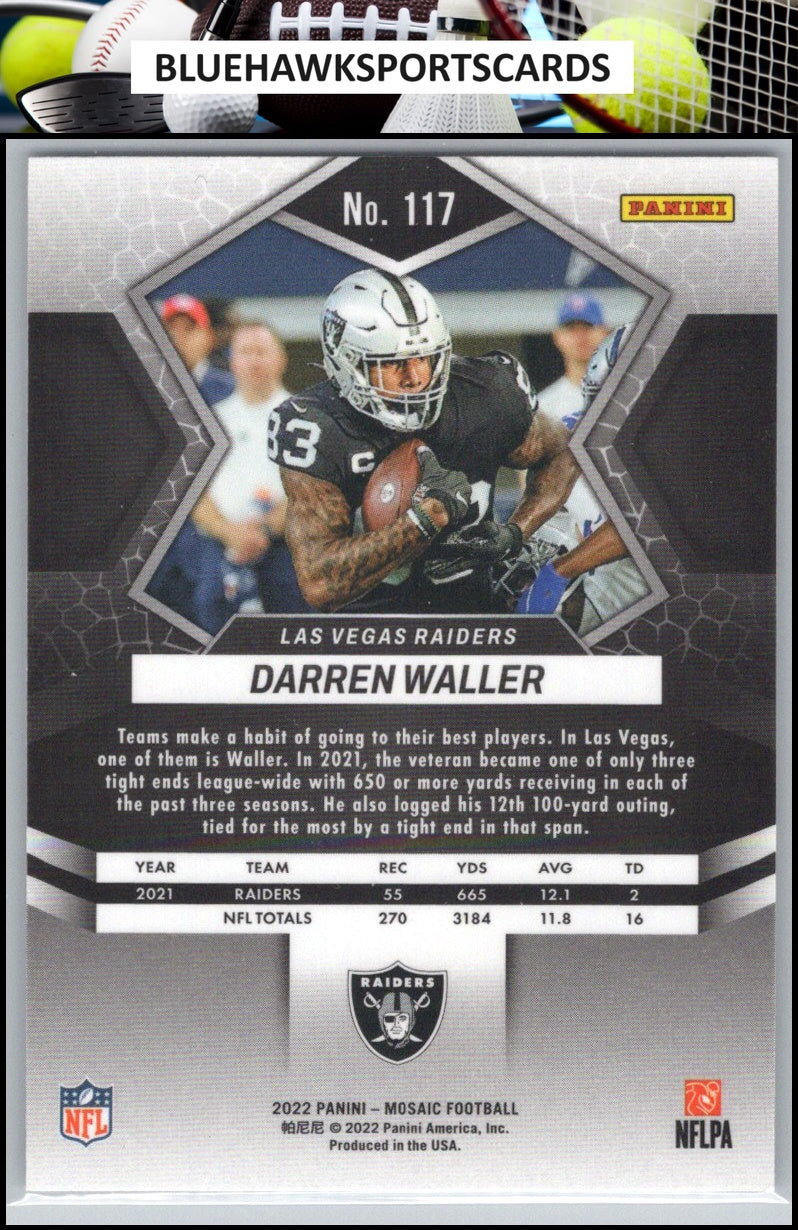 2022 Panini Mosaic #117 Darren Waller
