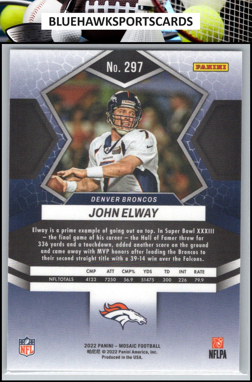2022 Panini Mosaic #297 John Elway