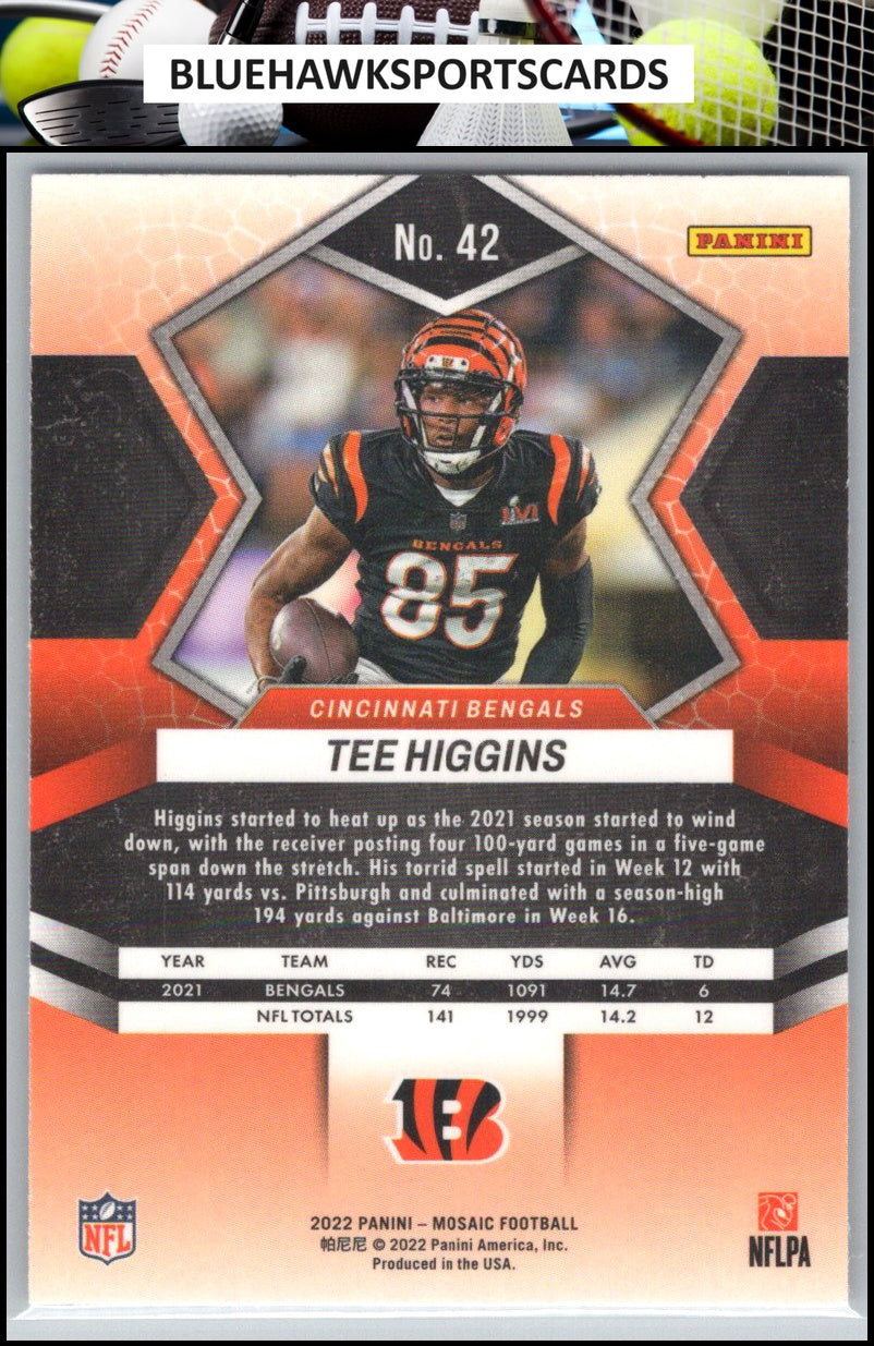 2022 Panini Mosaic #42 Tee Higgins