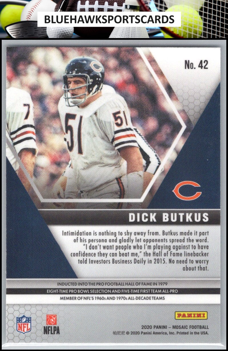 2020 Panini Mosaic #42 Dick Butkus
