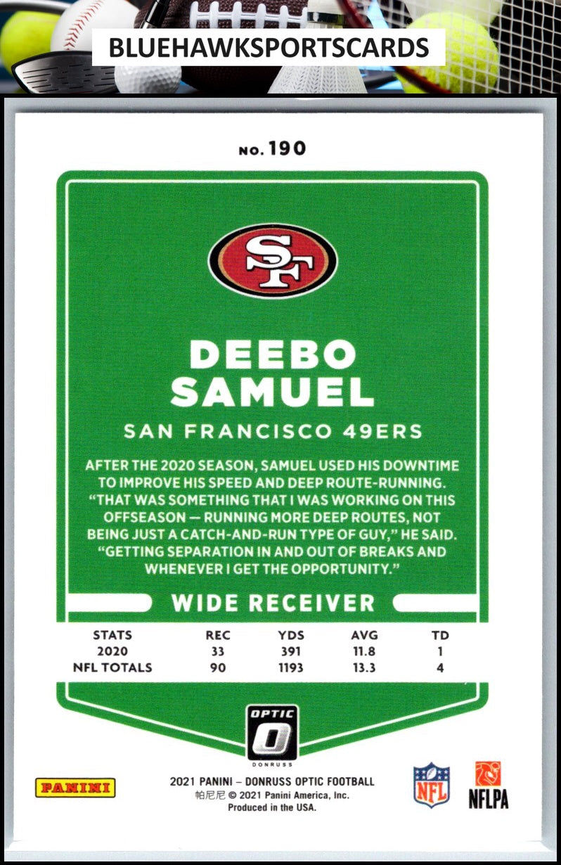 2021 Donruss Optic #190 Deebo Samuel