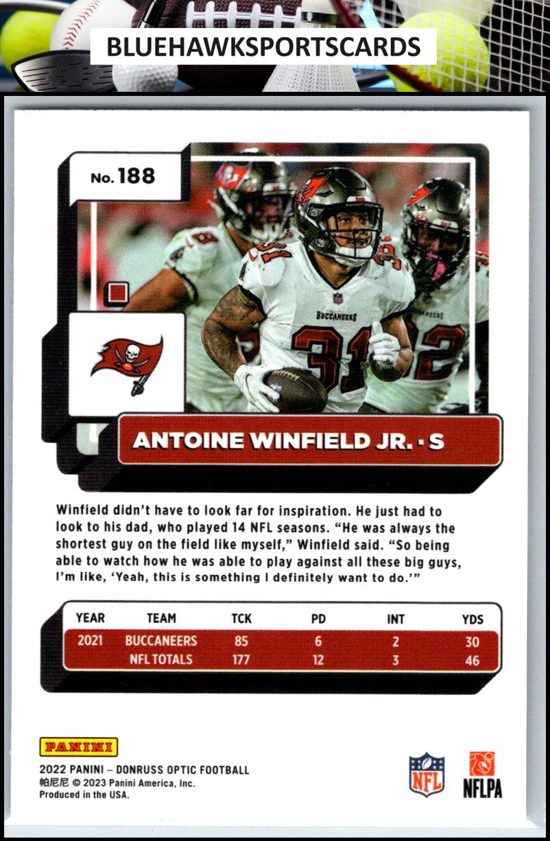 2022 Donruss Optic #188 Antoine Winfield Jr.