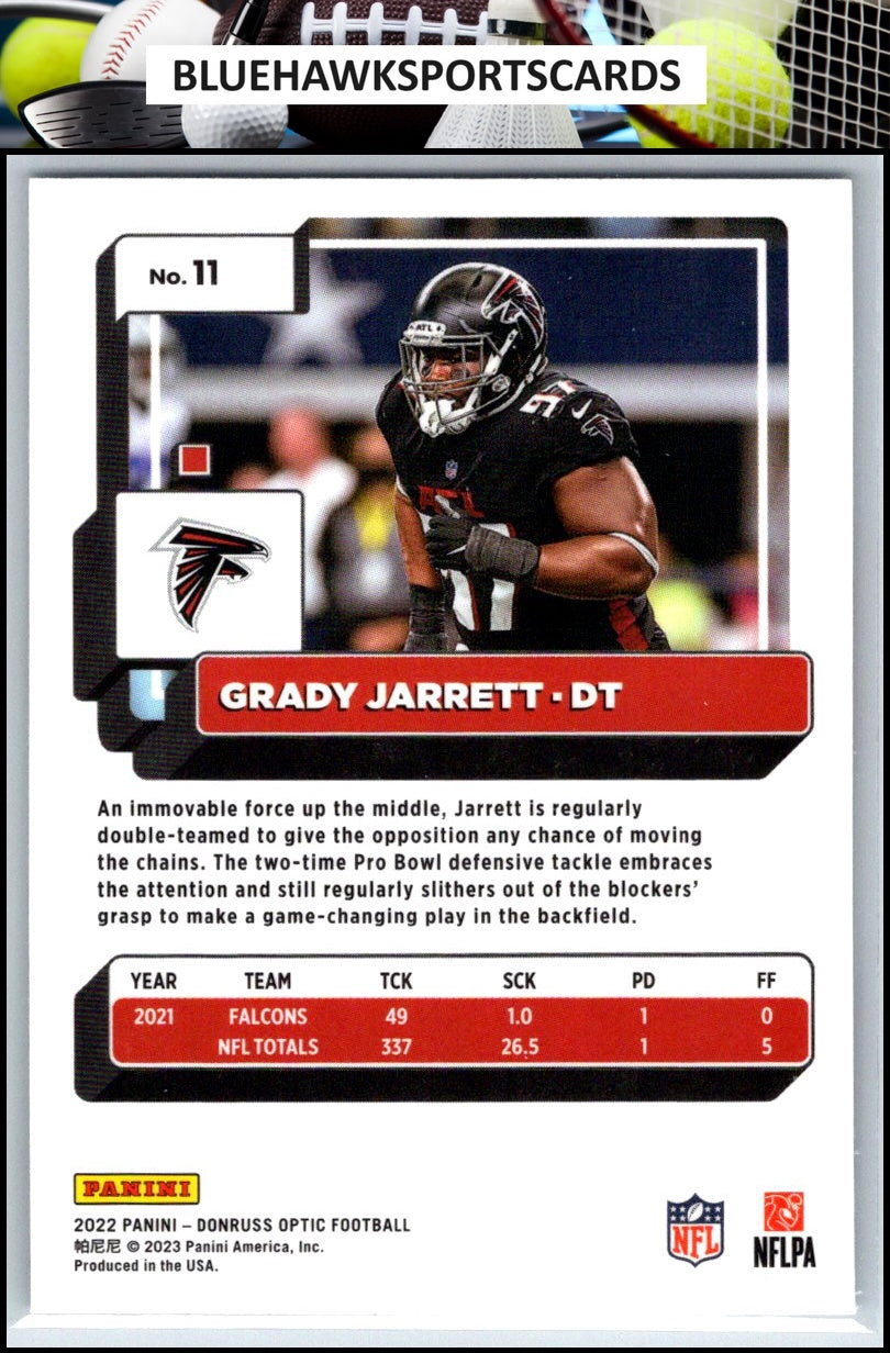 2022 Donruss Optic #11 Grady Jarrett