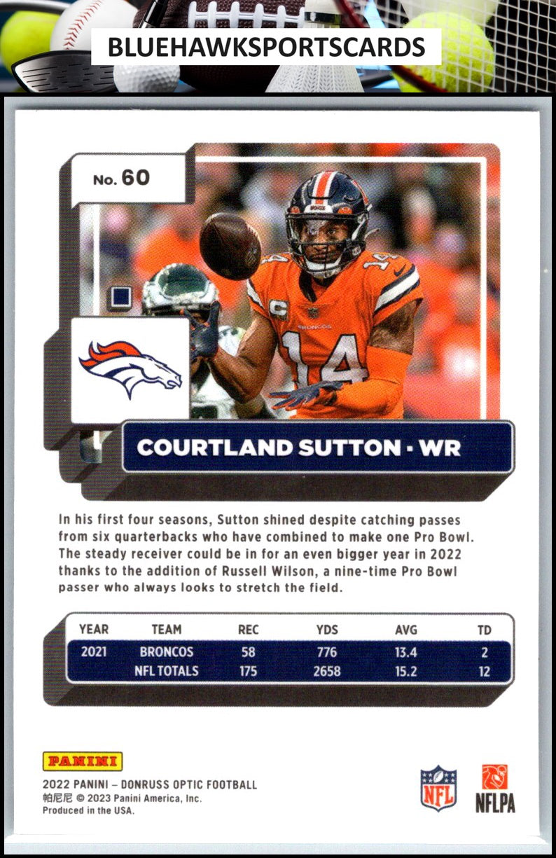 2022 Donruss Optic #60 Courtland Sutton