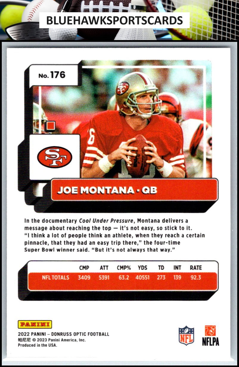 2022 Donruss Optic #176 Joe Montana