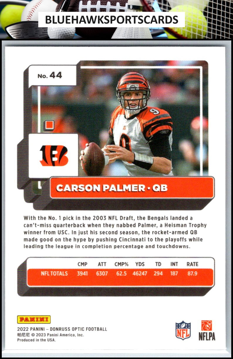 2022 Donruss Optic #44 Carson Palmer