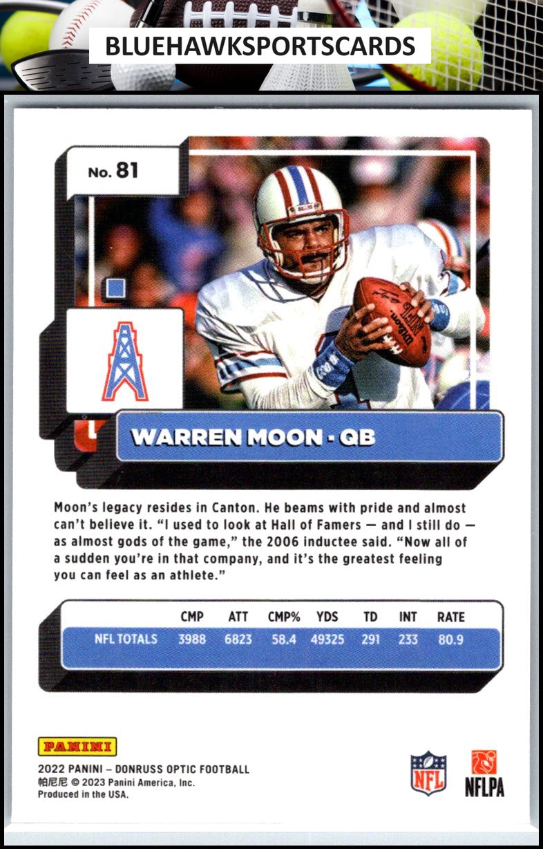 2022 Donruss Optic #81 Warren Moon