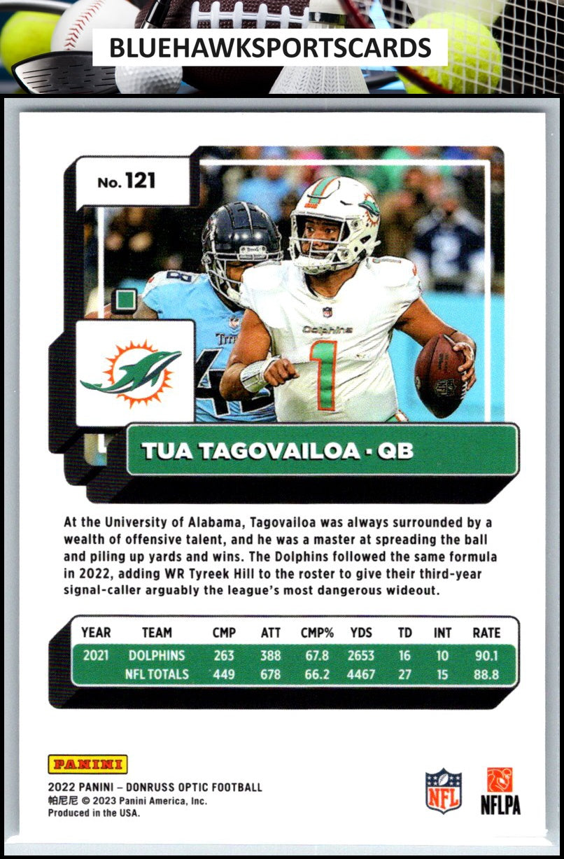 2022 Donruss Optic #121 Tua Tagovailoa