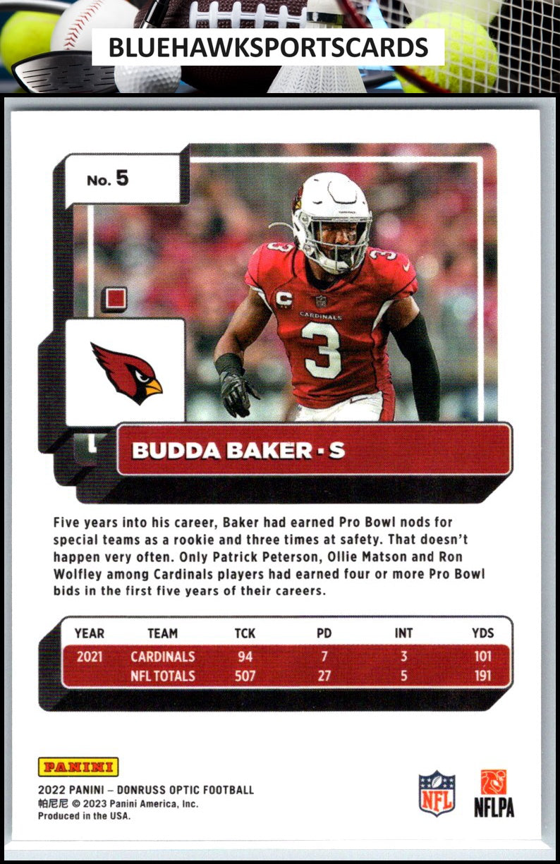 2022 Donruss Optic #5 Budda Baker