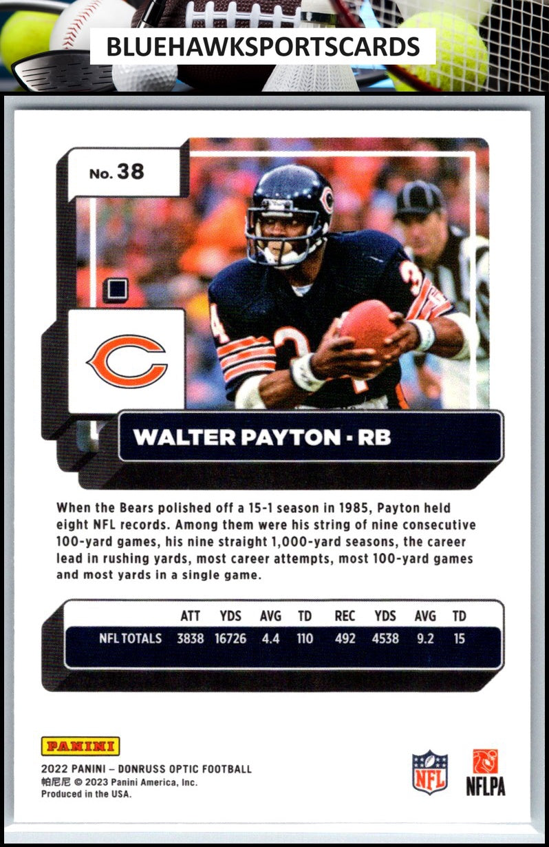 2022 Donruss Optic #38 Walter Payton