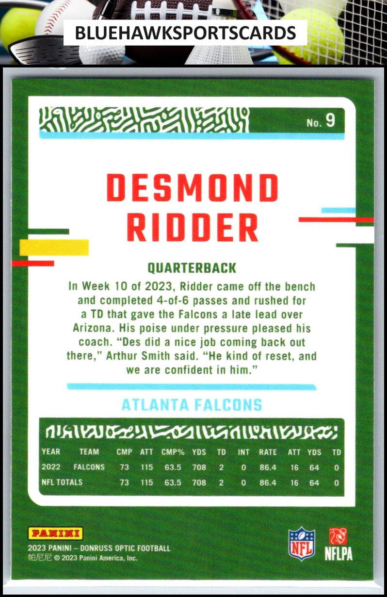 2023 Donruss Optic #9 Desmond Ridder