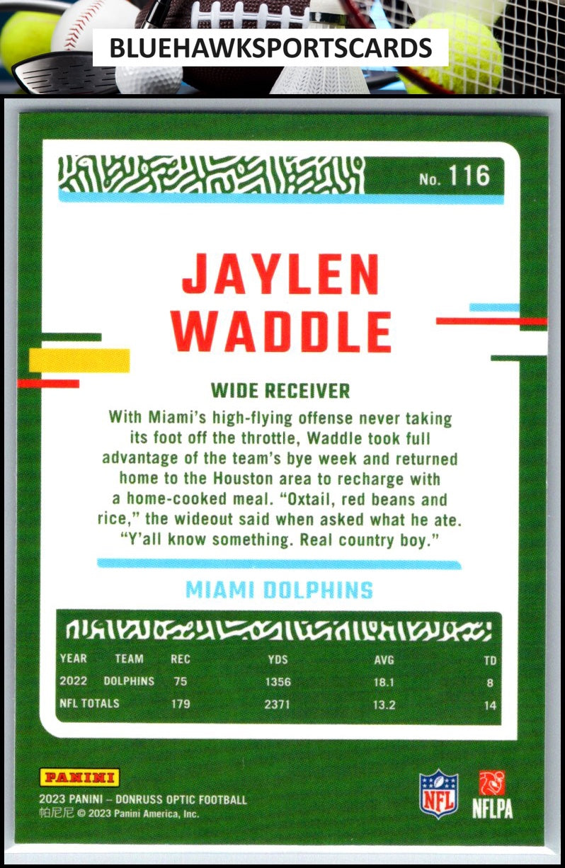 2023 Donruss Optic #116 Jaylen Waddle