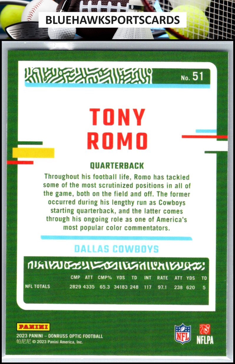 2023 Donruss Optic #51 Tony Romo