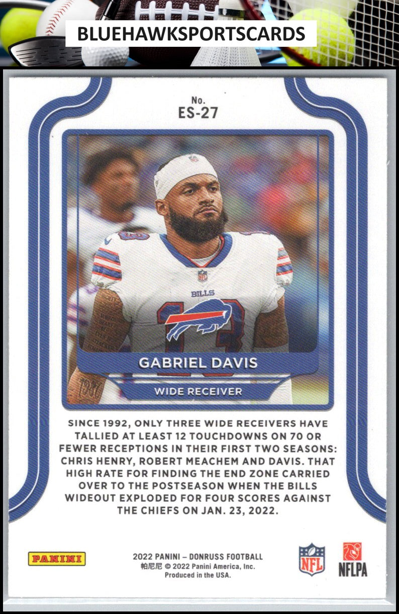 2022 Donruss #ES-27 Gabriel Davis Elite Series