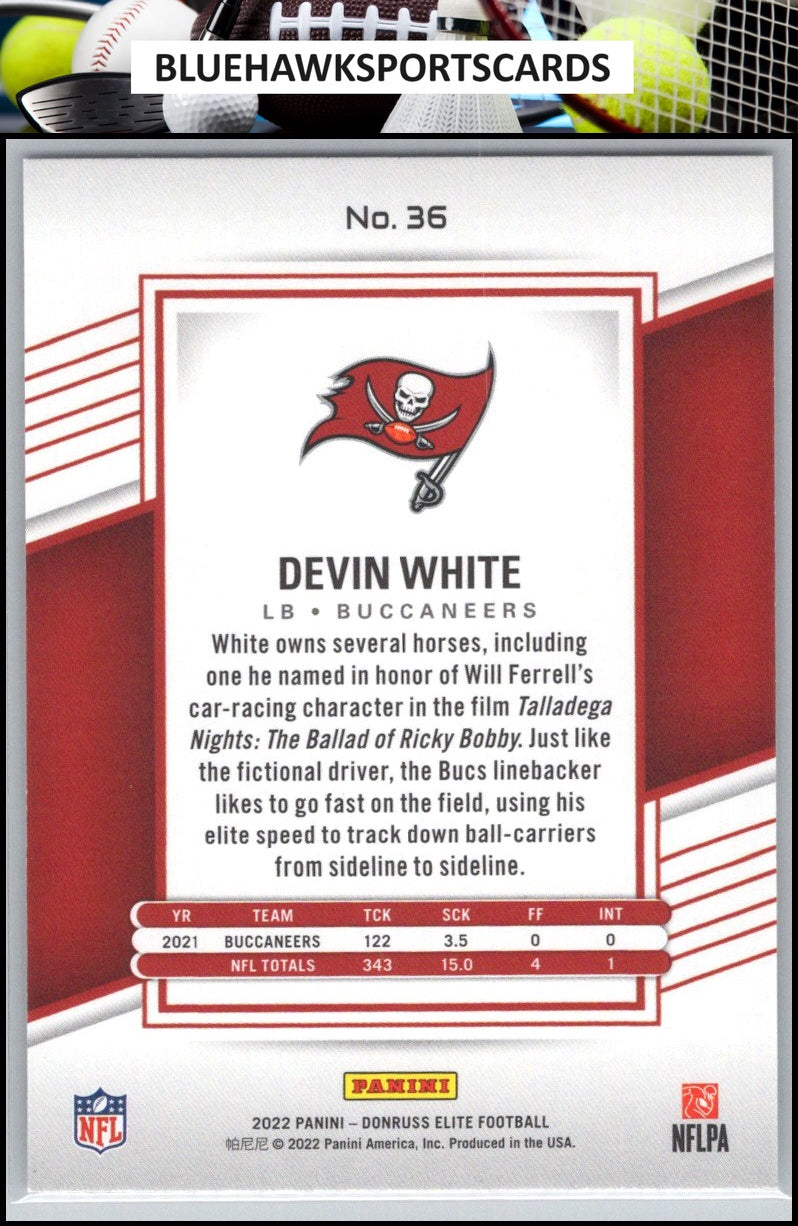 2022 Donruss Elite #36 Devin White