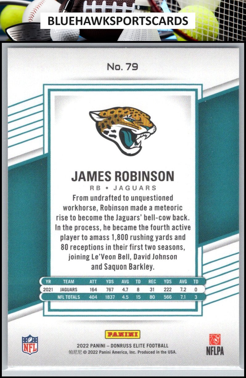 2022 Donruss Elite #79 James Robinson