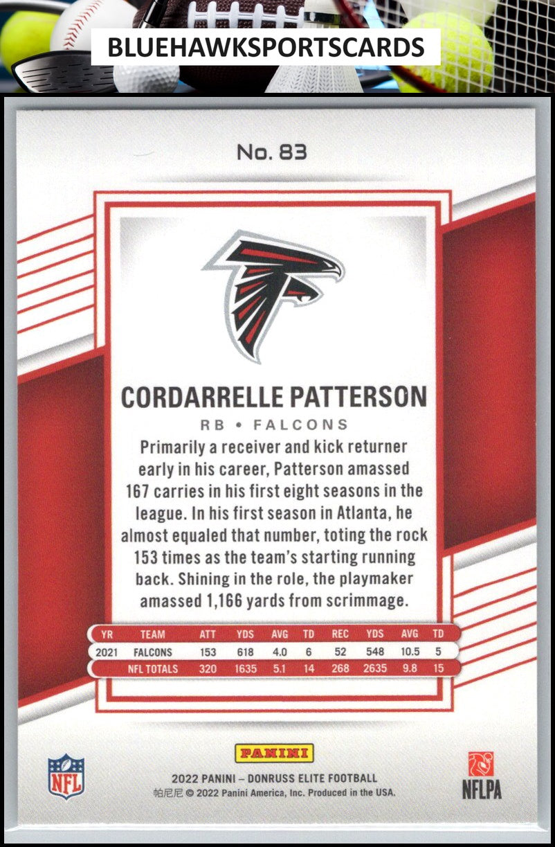 2022 Donruss Elite #83 Cordarrelle Patterson